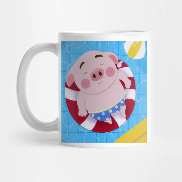 Piggy's Poolside Adventure: Fun in the Sun! by IstoriaDesign